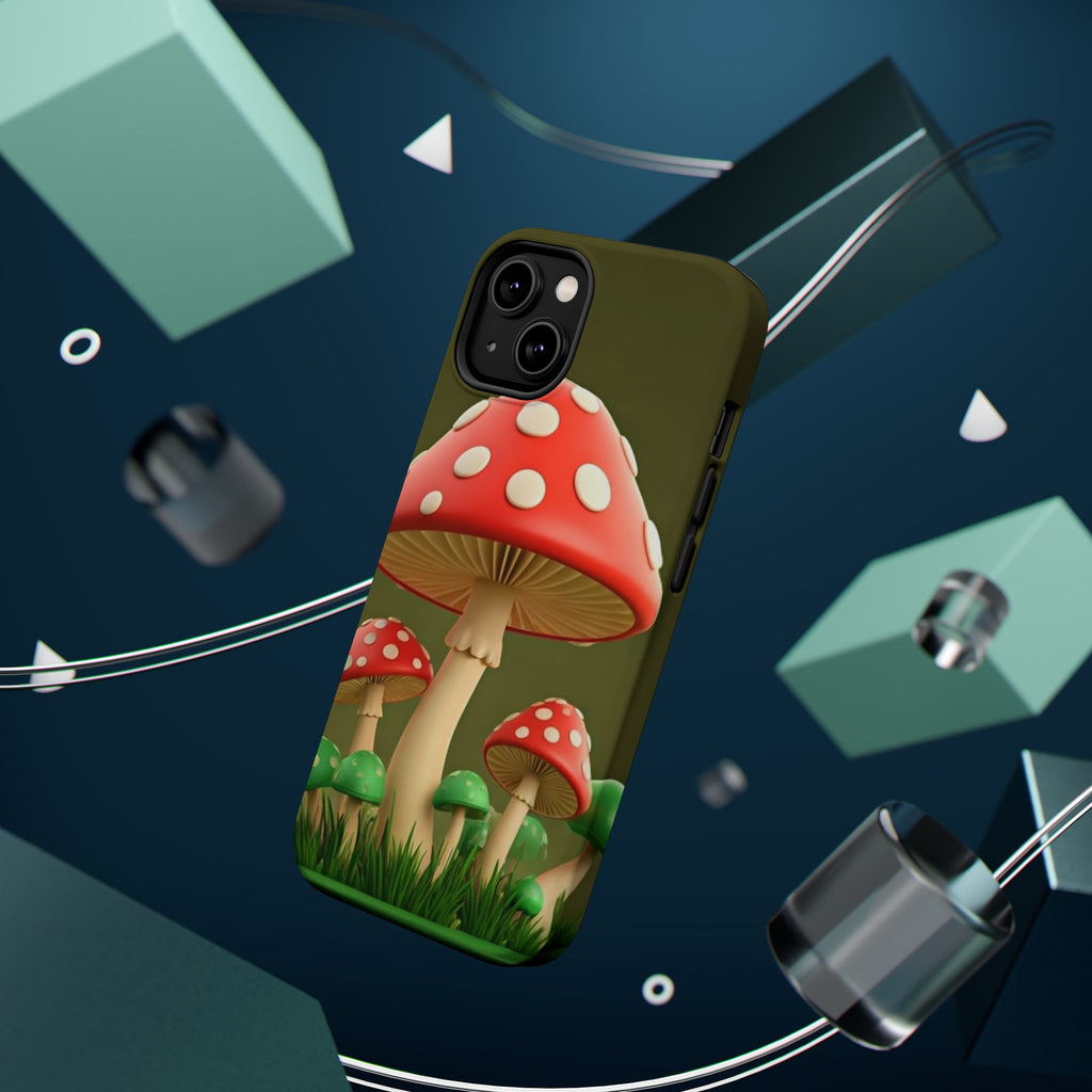Golden Glow Mushroom Phone Case – Nature Meets Radiance