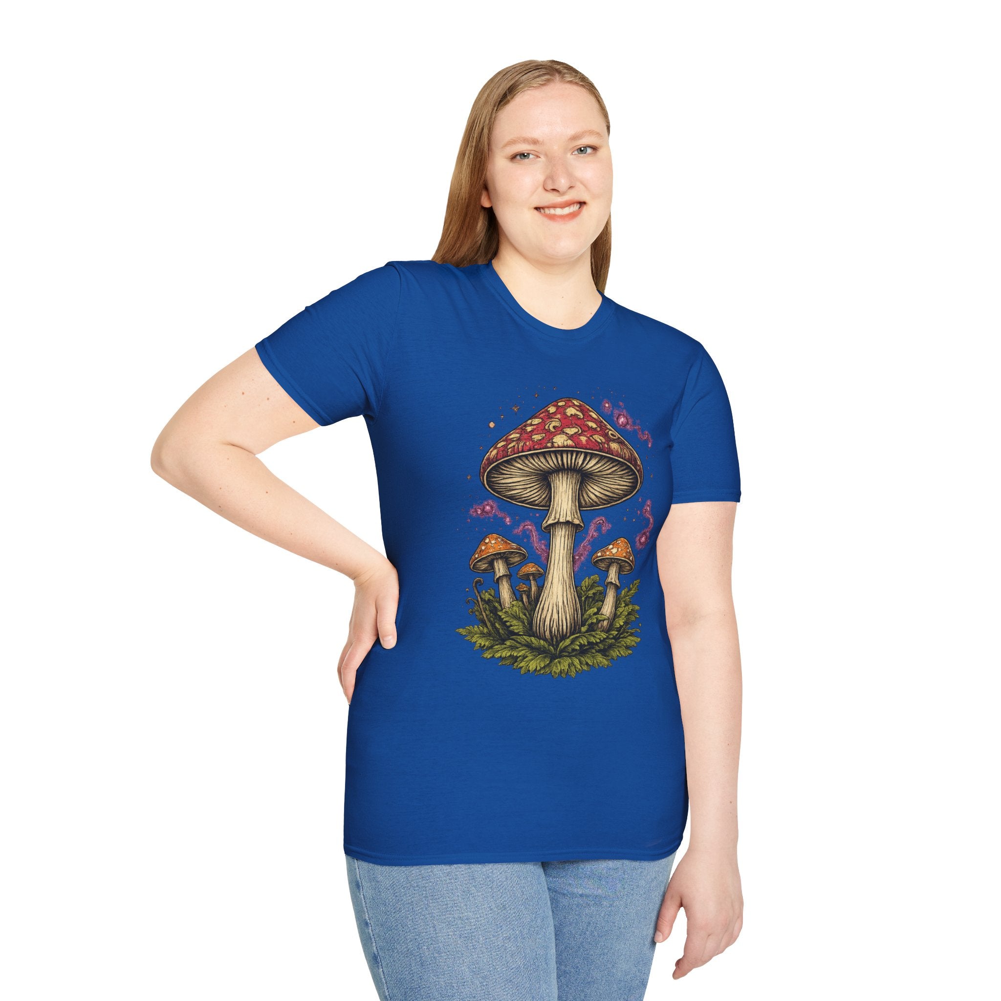 City: Gresham Psychedelic Mushroom Graphic T-Shirt — Red Amanita Illustration
