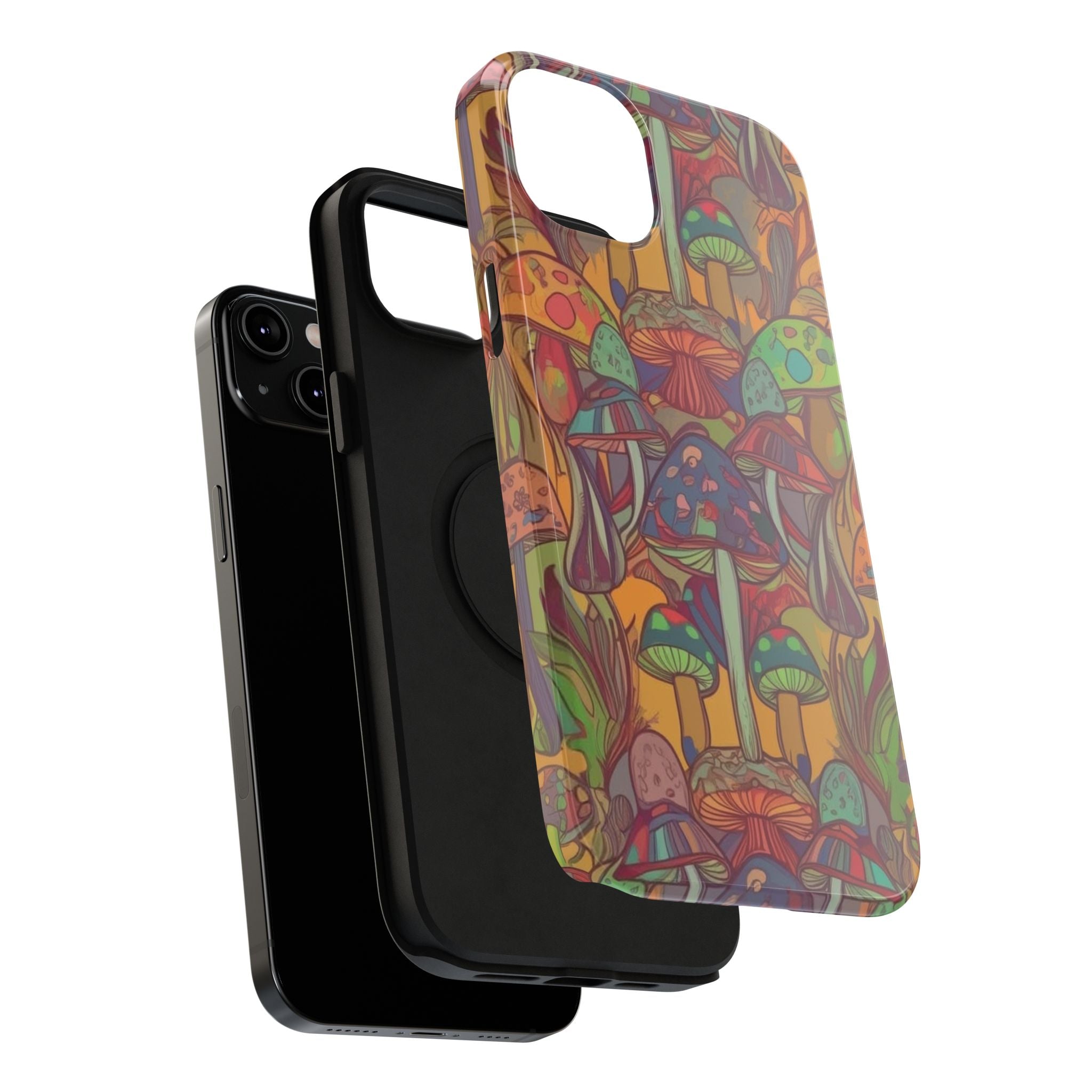 Mushroom Grove Impact-Resistant Case, Unique Phone Cover for Nature Lovers, Mushroom Art Gifts, Phone Accessories for Festivals, [...]