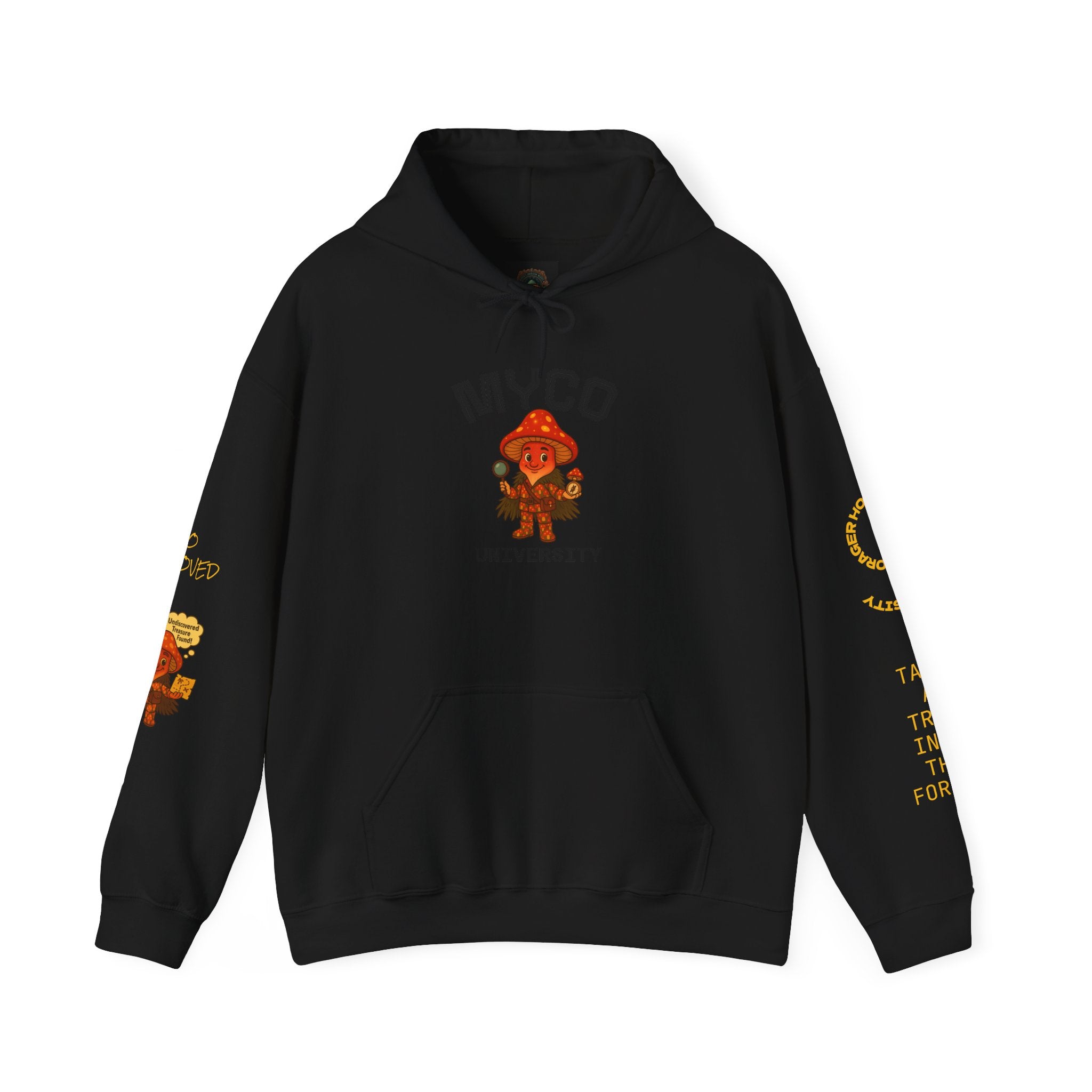 Myco University Lion & Mushroom Hoodie — Psychedelic Lion Graphic Pullover