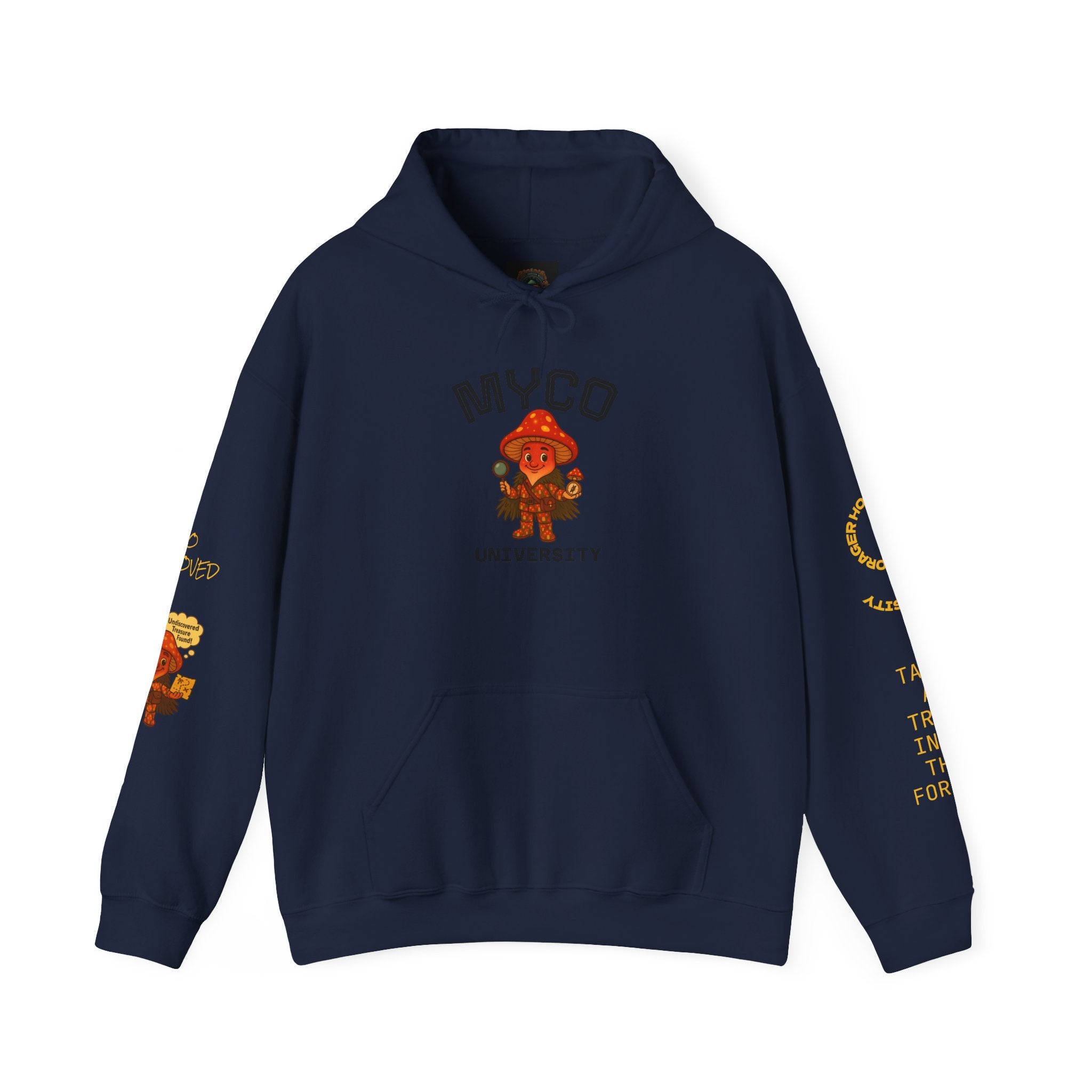 Myco University Lion & Mushroom Hoodie — Psychedelic Lion Graphic Pullover