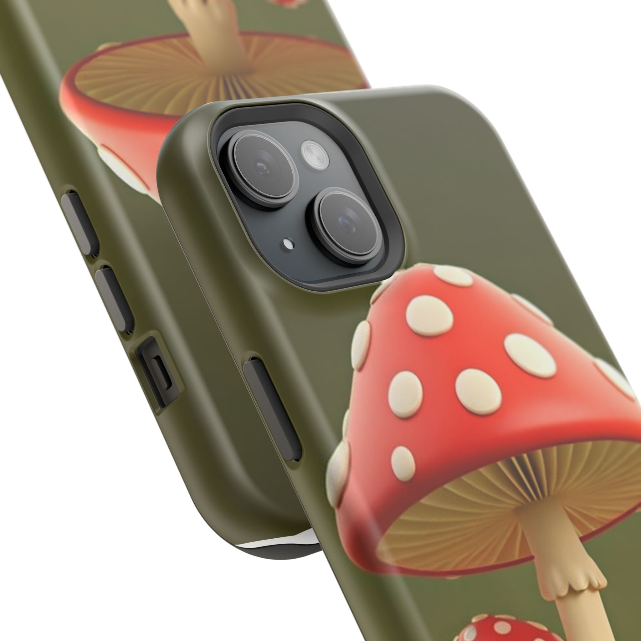 Golden Glow Mushroom Phone Case – Nature Meets Radiance