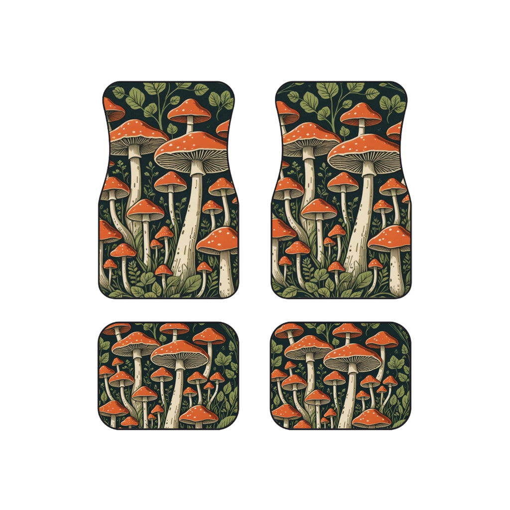 Mushroom Forest Car Mats (Set of 4)