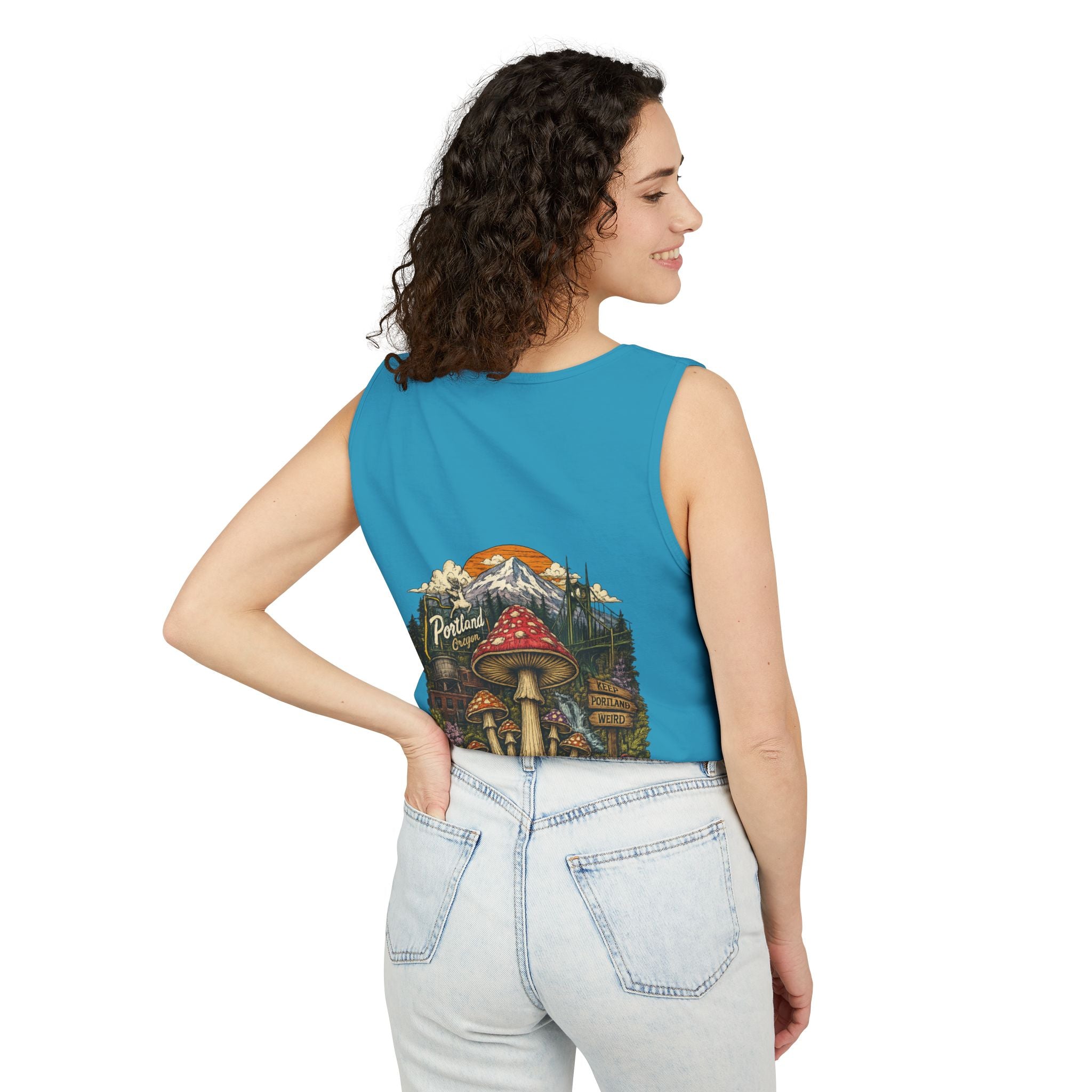 Mushroom Tank Top — Psychedelic & Portland Forest Graphic Tank