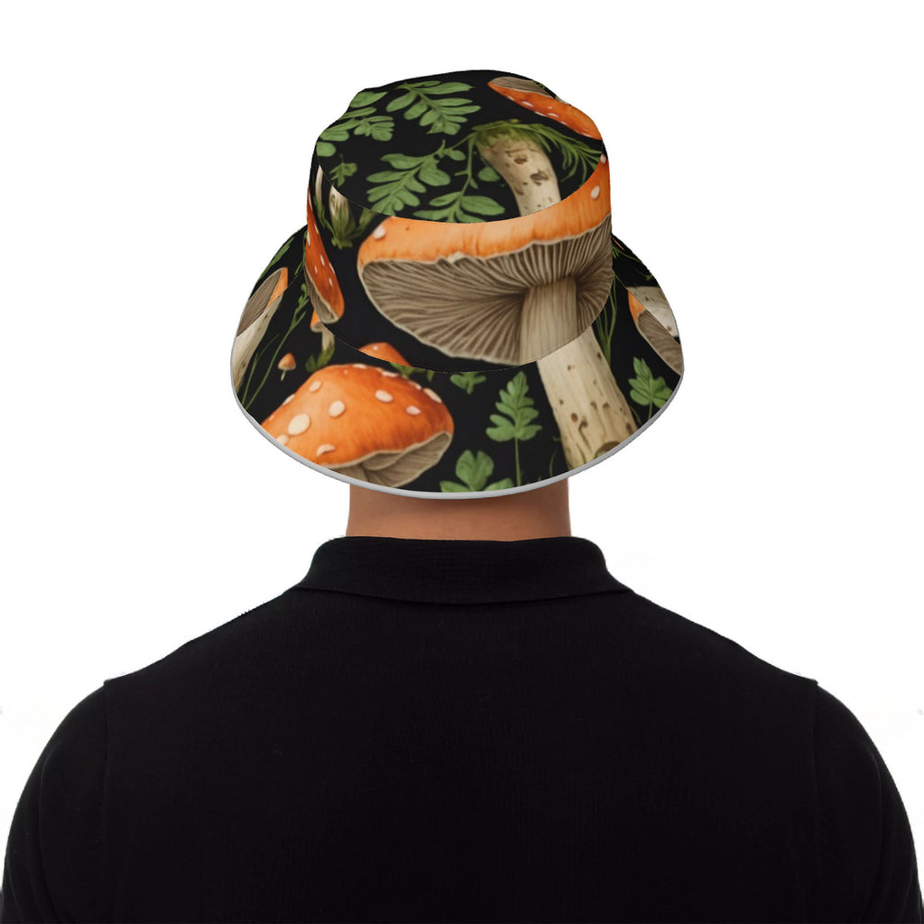 Mushrooms of the Garden Reflective Bucket Hat