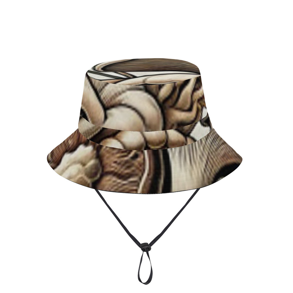 Hand Drawn Mushroom Custom Print Fisherman's Hat
