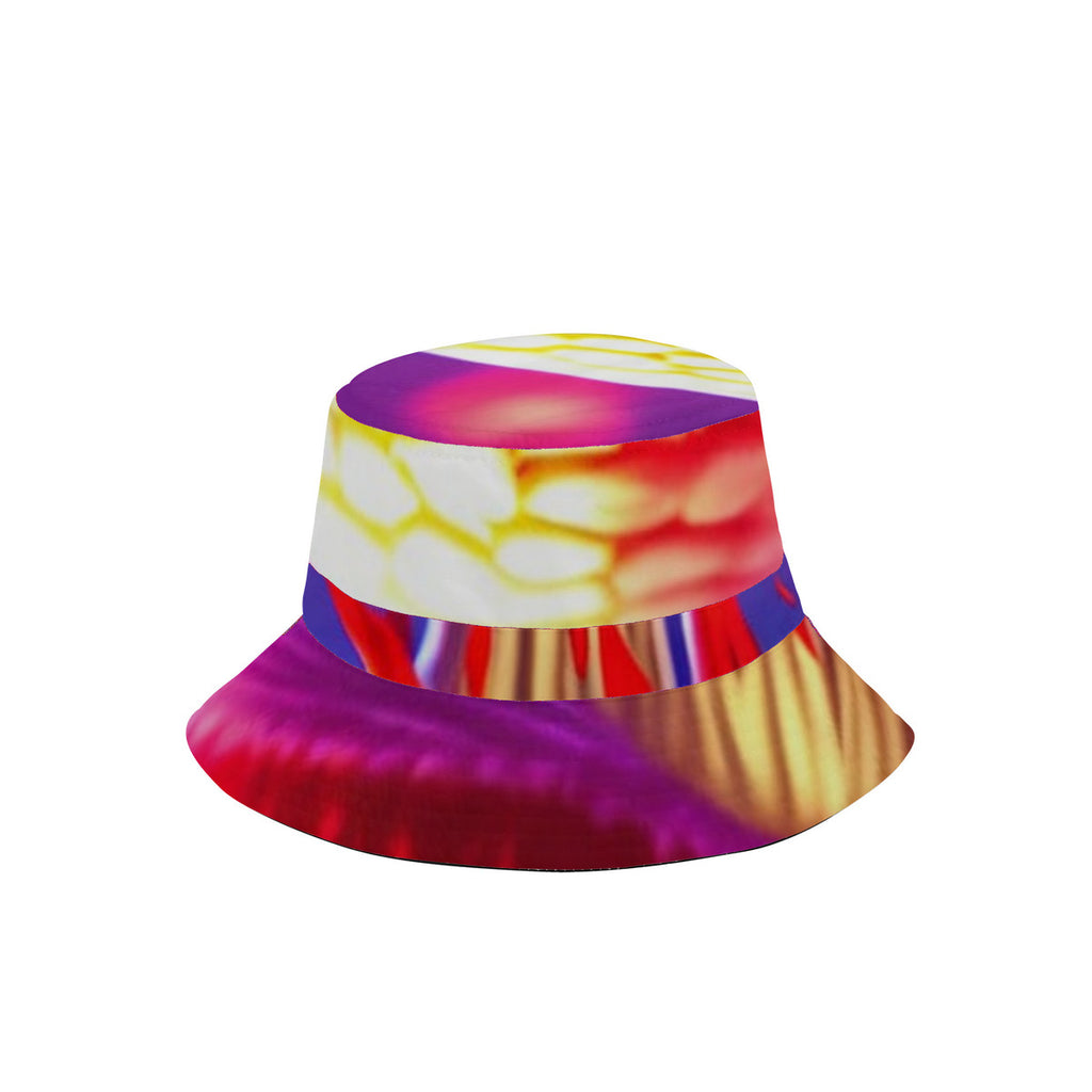 Bright Custom Multi-Color Mushroom Print Fisherman's Hat