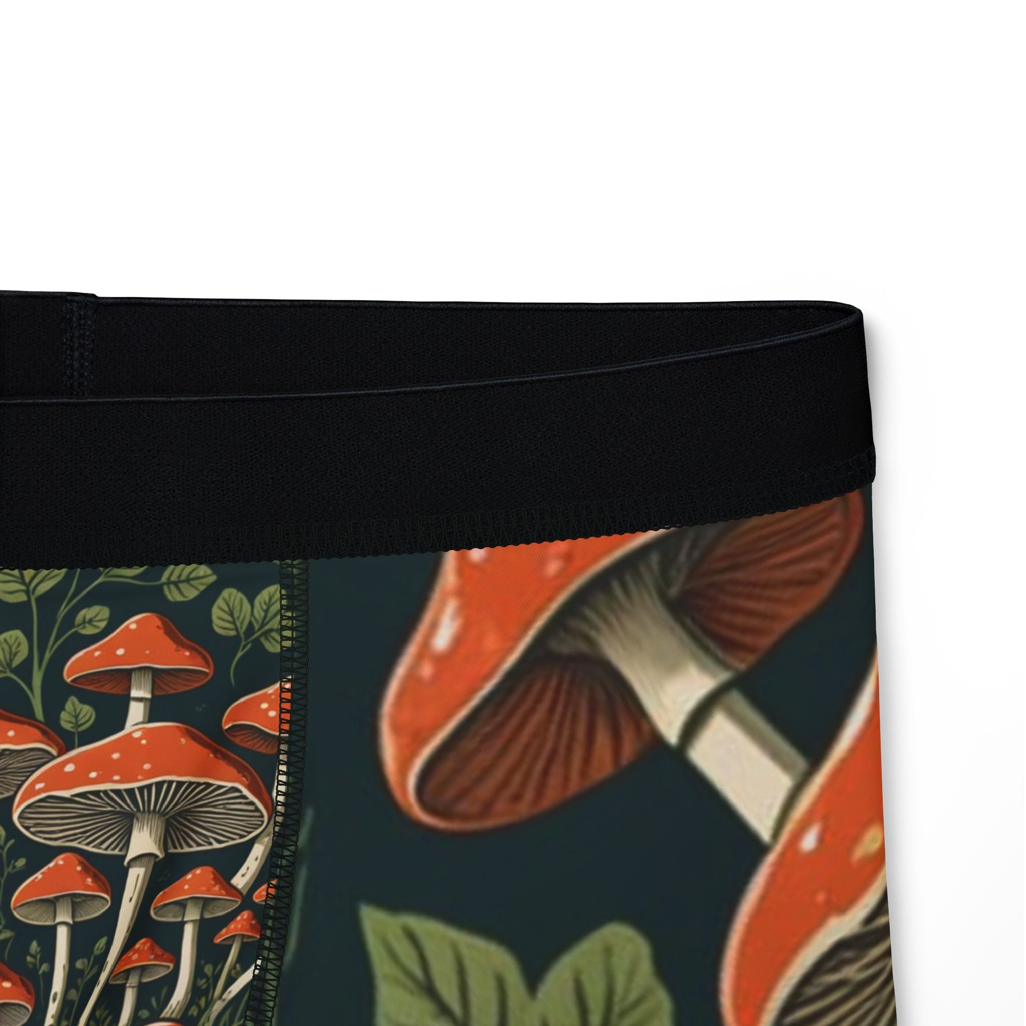 Bóxers para hombre de Bosque de Setas – Estampado integral de hongos oscuros y misteriosos