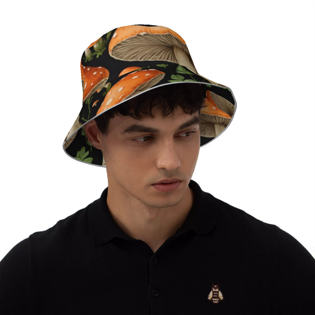 Mushrooms of the Garden Reflective Bucket Hat