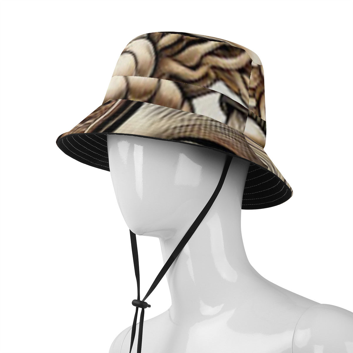 Hand Drawn Mushroom Custom Print Fisherman's Hat