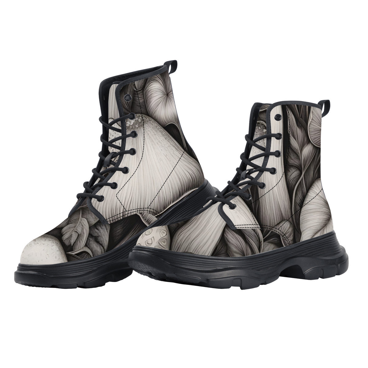 Mushroom Chunky Boots