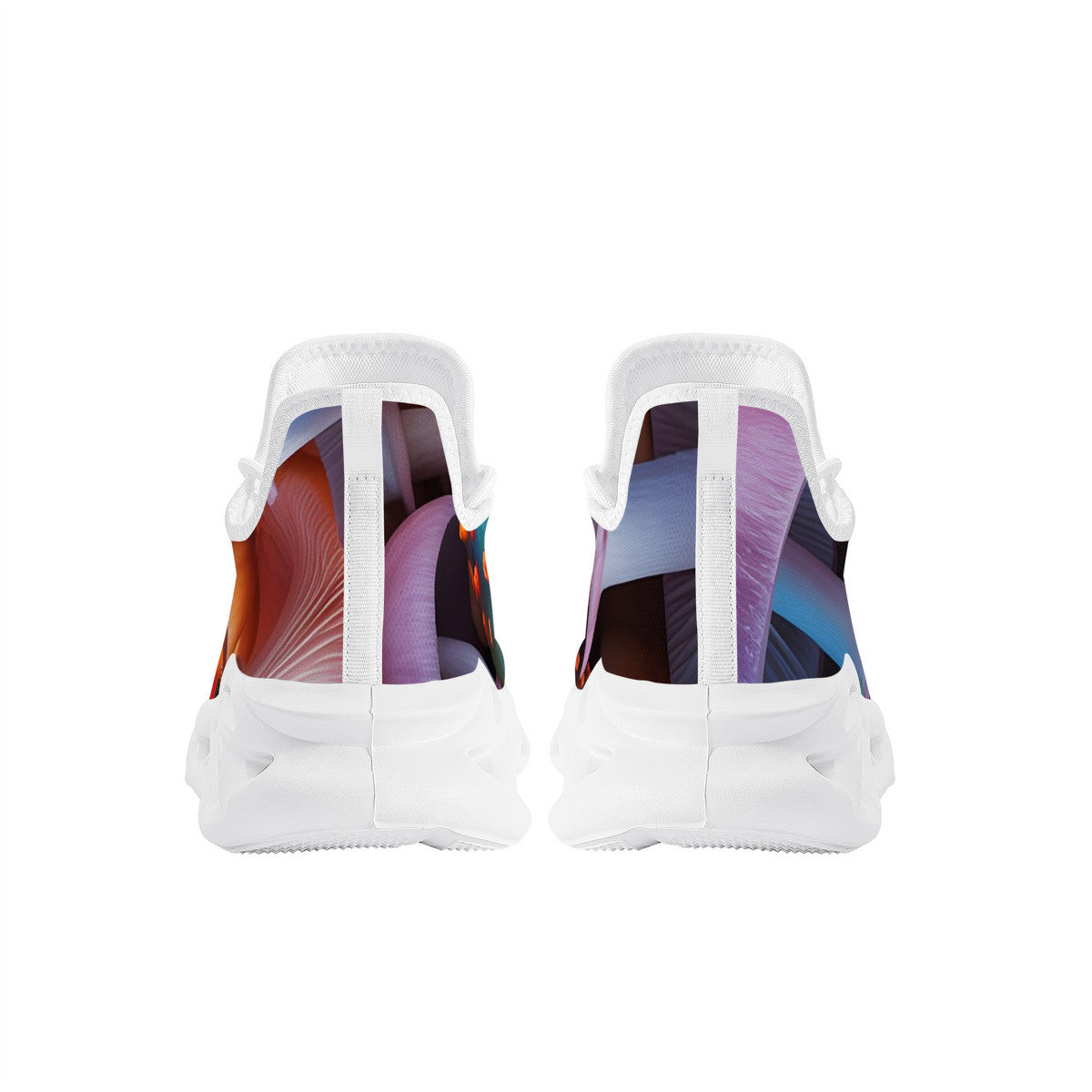 Custom Design Mushroom Print Flex Control Sneaker - White
