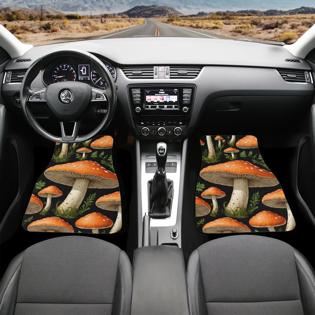 MUSHROOM DESIGN CUSTOM PRINT CAR FLOOR MATS
