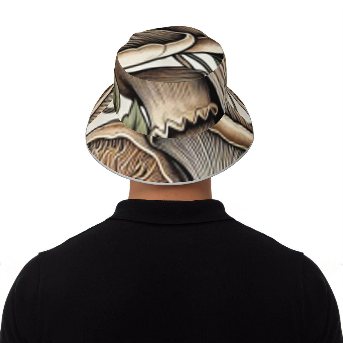 Custom Hand Drawn Mushroom Print Reflective Bucket Hat