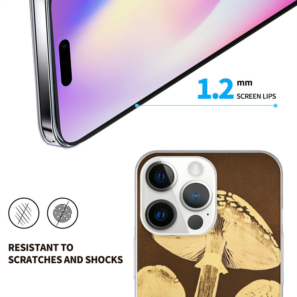 iPhone 14 Transparent Acrylic Case (3 Cameras) Supports Wireless Fast Charging.
