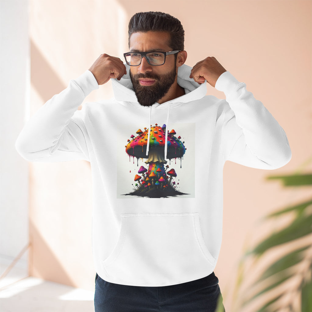 Sudadera con capucha de arte de setas — Suéter colorido de recolectores del bosque