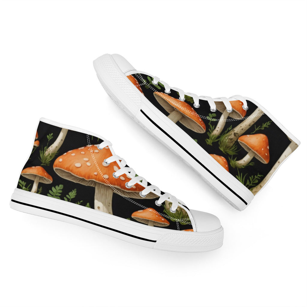 Zapatillas Altas de Lona Hongos del Jardín