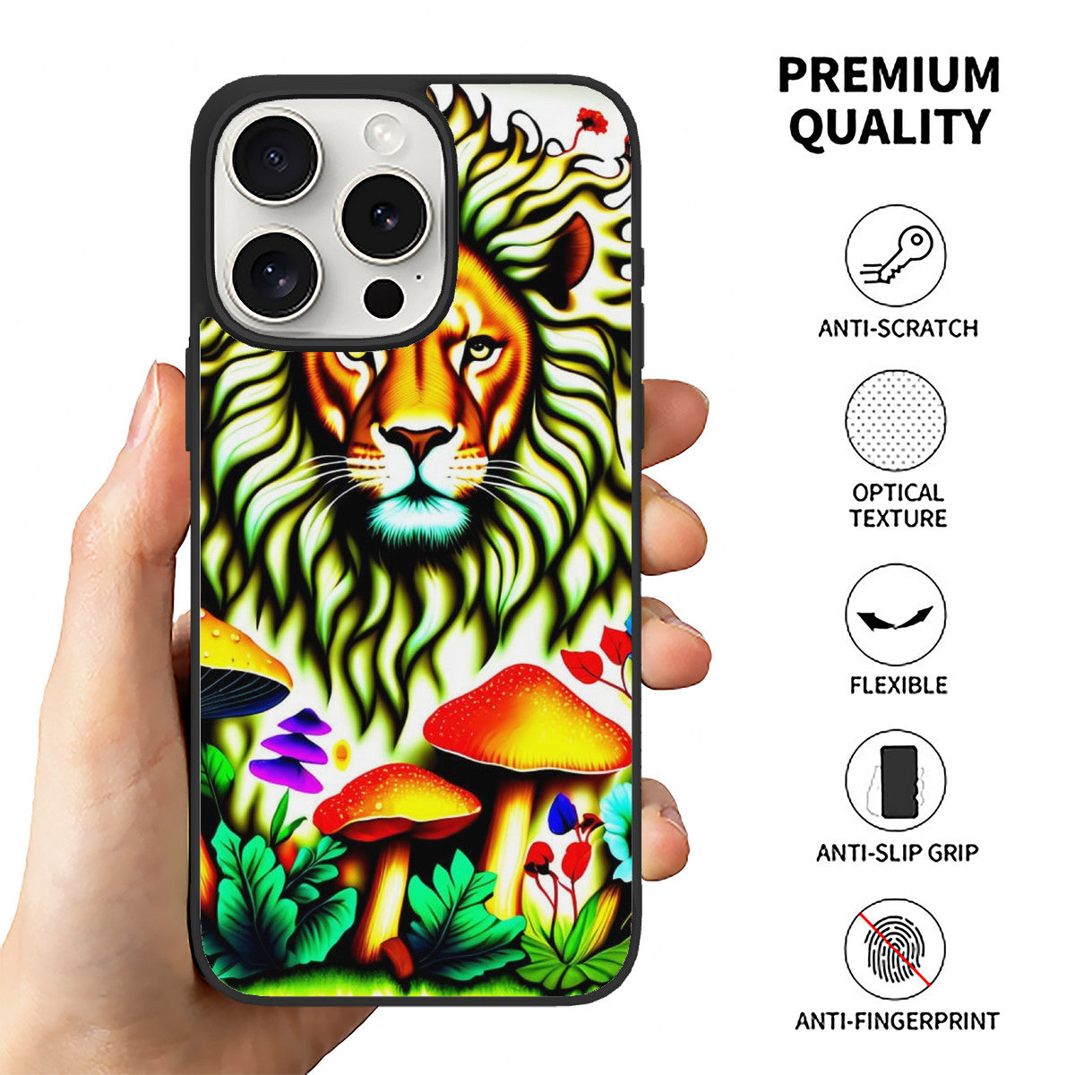 iPhone 15 PC Case (3 Cameras) Durable Blend Of TPU & Acrylic