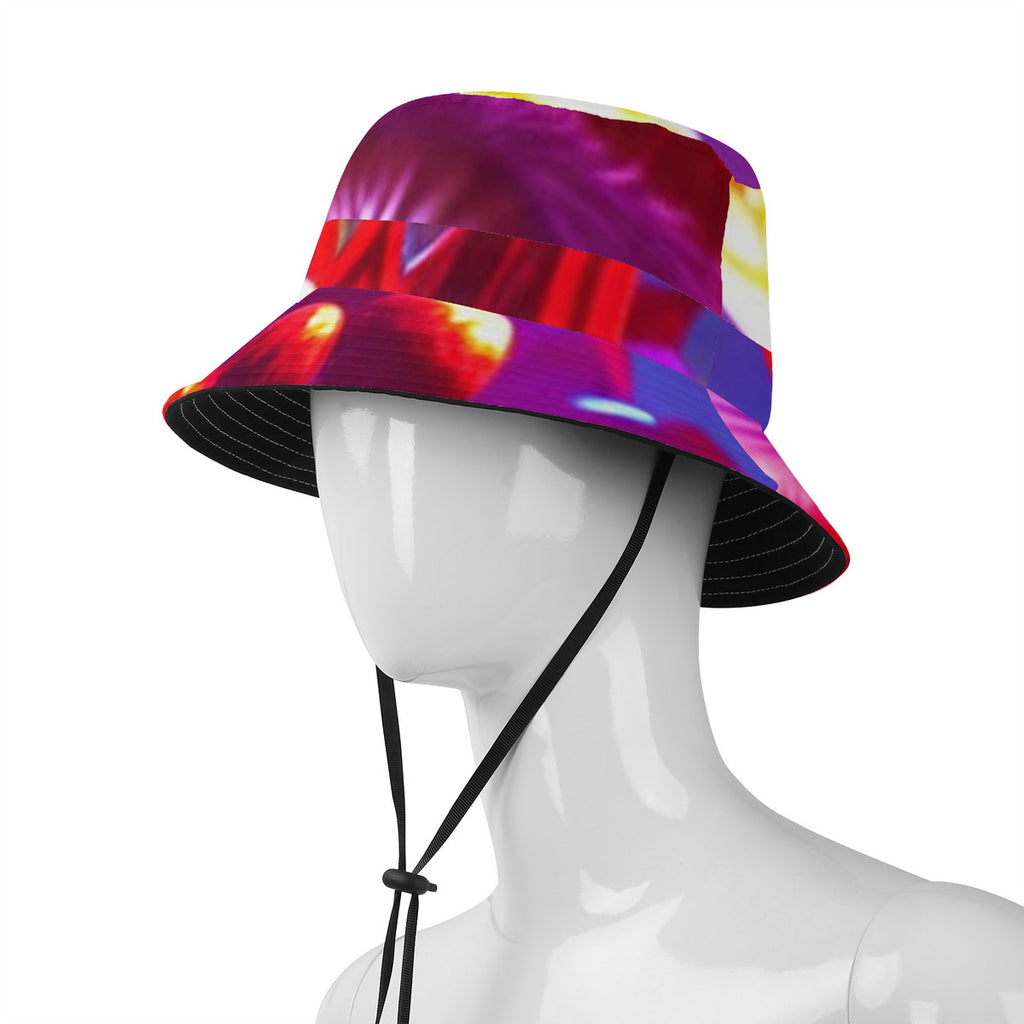 Bright Custom Multi-Color Mushroom Print Fisherman's Hat