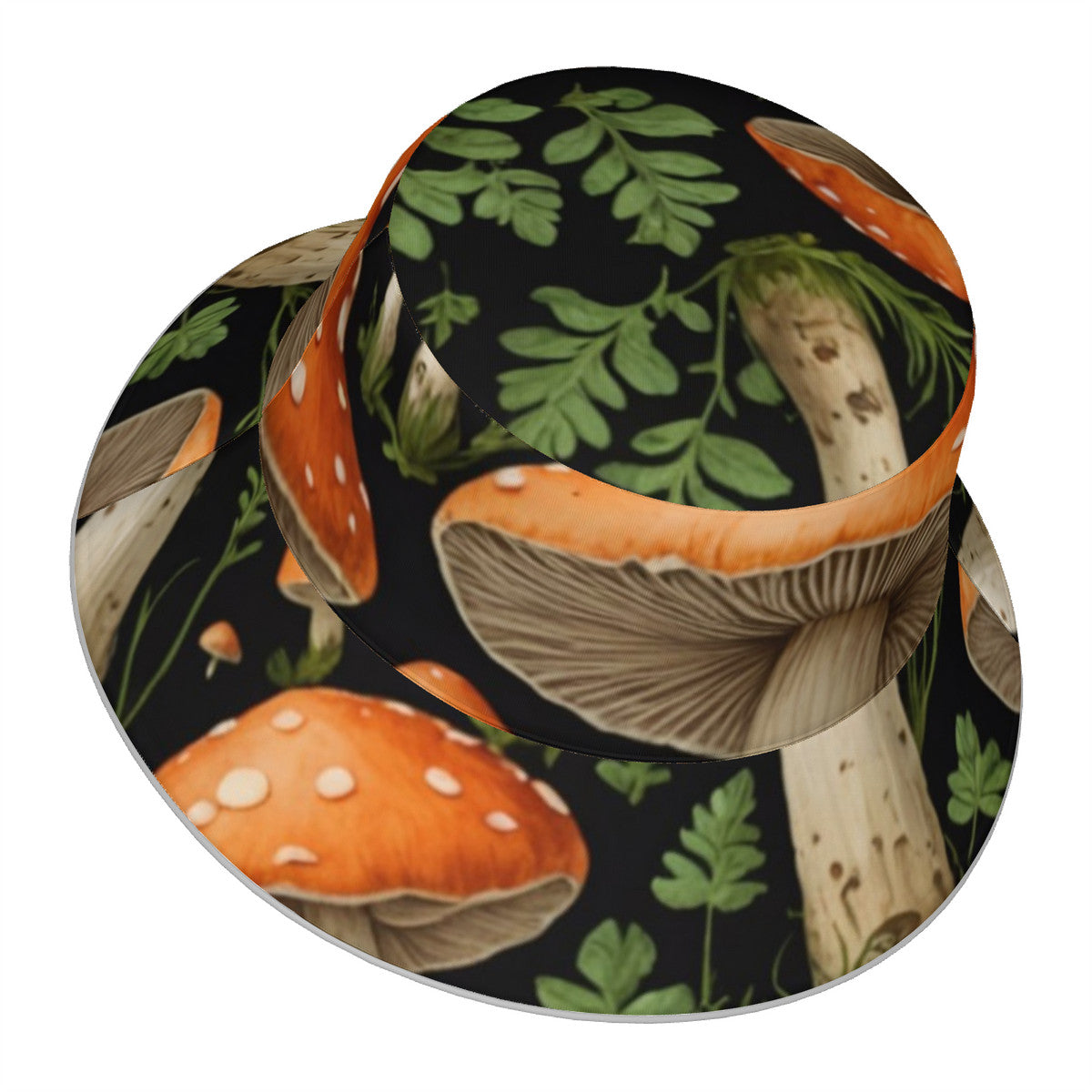 Mushrooms of the Garden Reflective Bucket Hat
