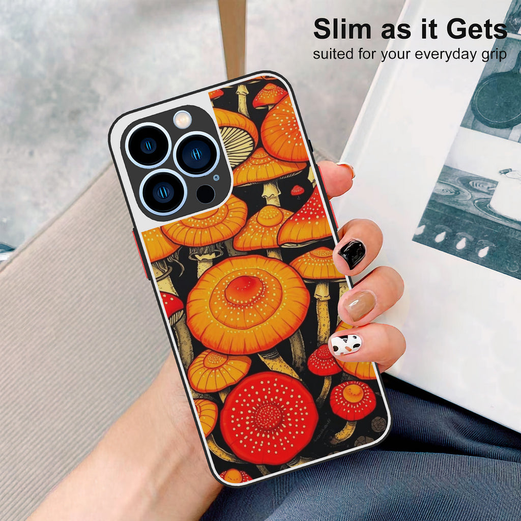 Shock-Resistant Mushroom Swirl Phone Case – Forest Energy Edition