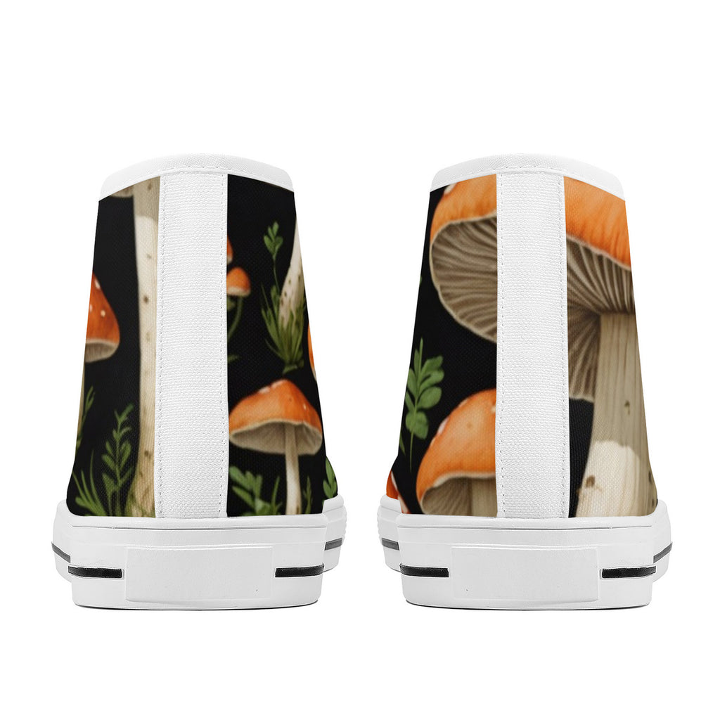 Zapatillas Altas de Lona Hongos del Jardín