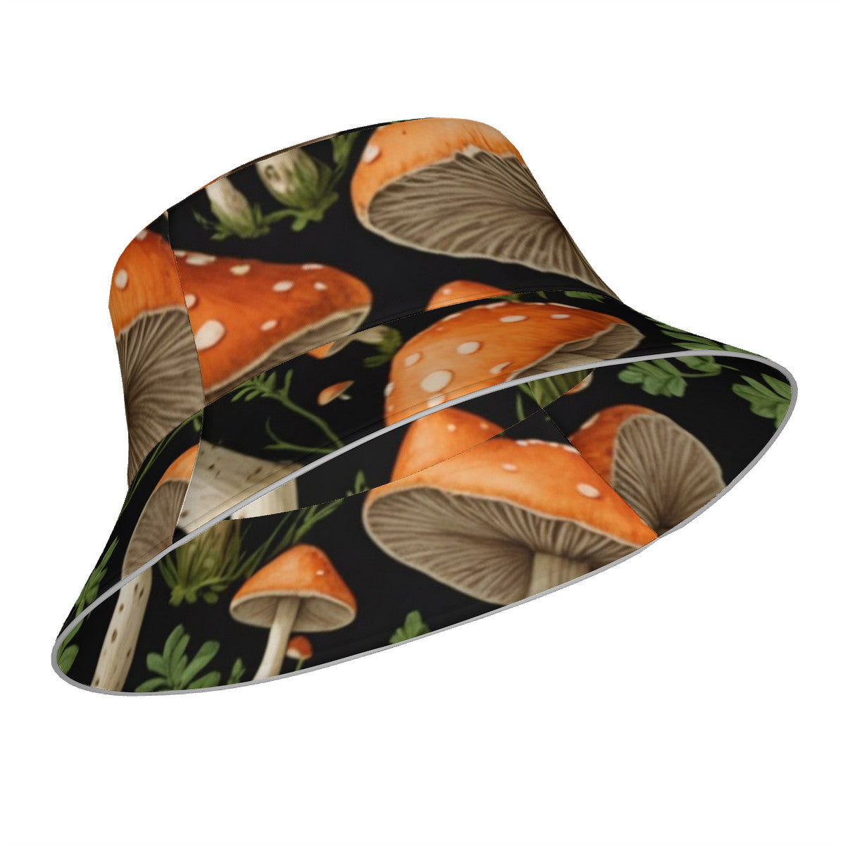 Mushrooms of the Garden Reflective Bucket Hat