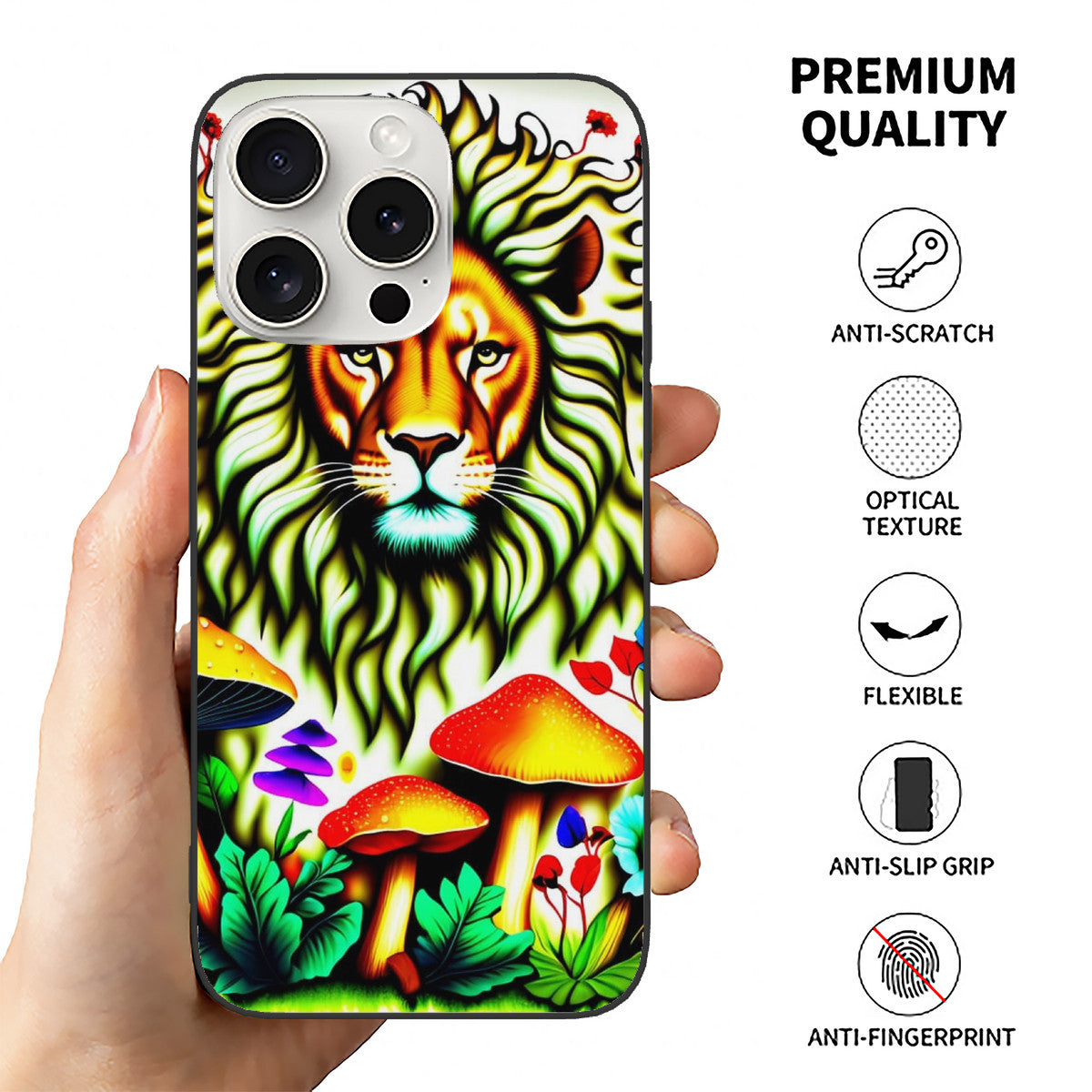 iPhone 15 PC Case (3 Cameras) Durable Blend Of TPU & Acrylic