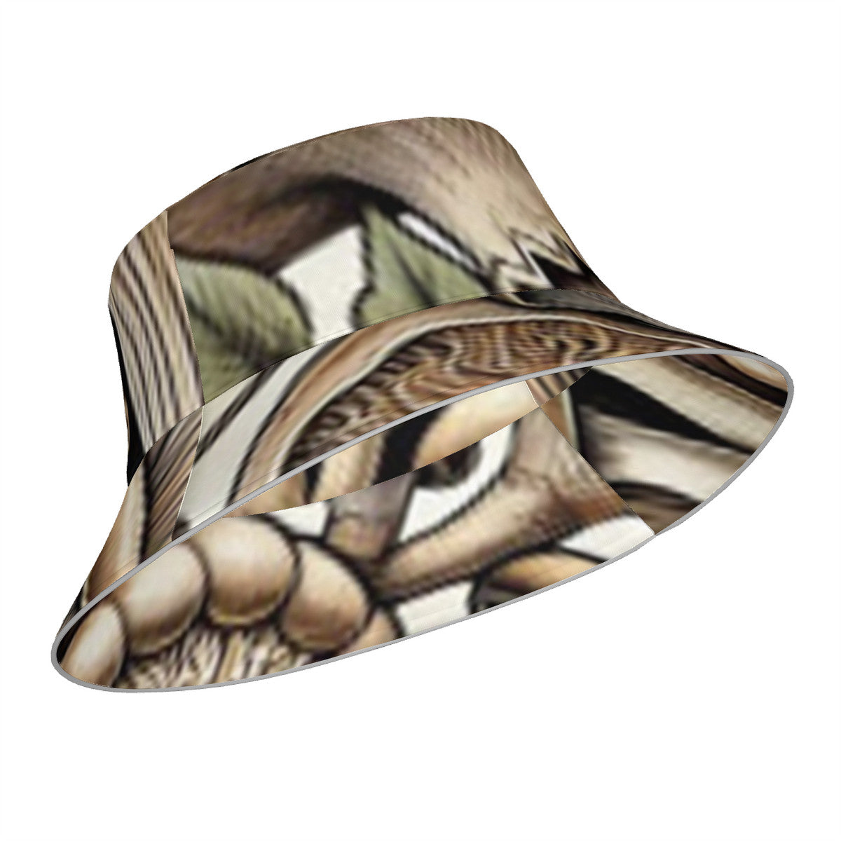 Custom Hand Drawn Mushroom Print Reflective Bucket Hat