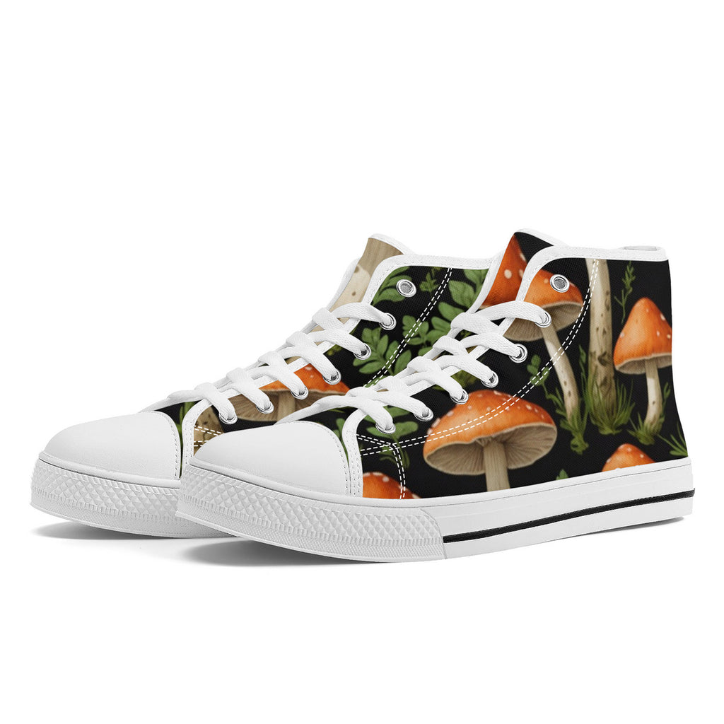 Zapatillas Altas de Lona Hongos del Jardín