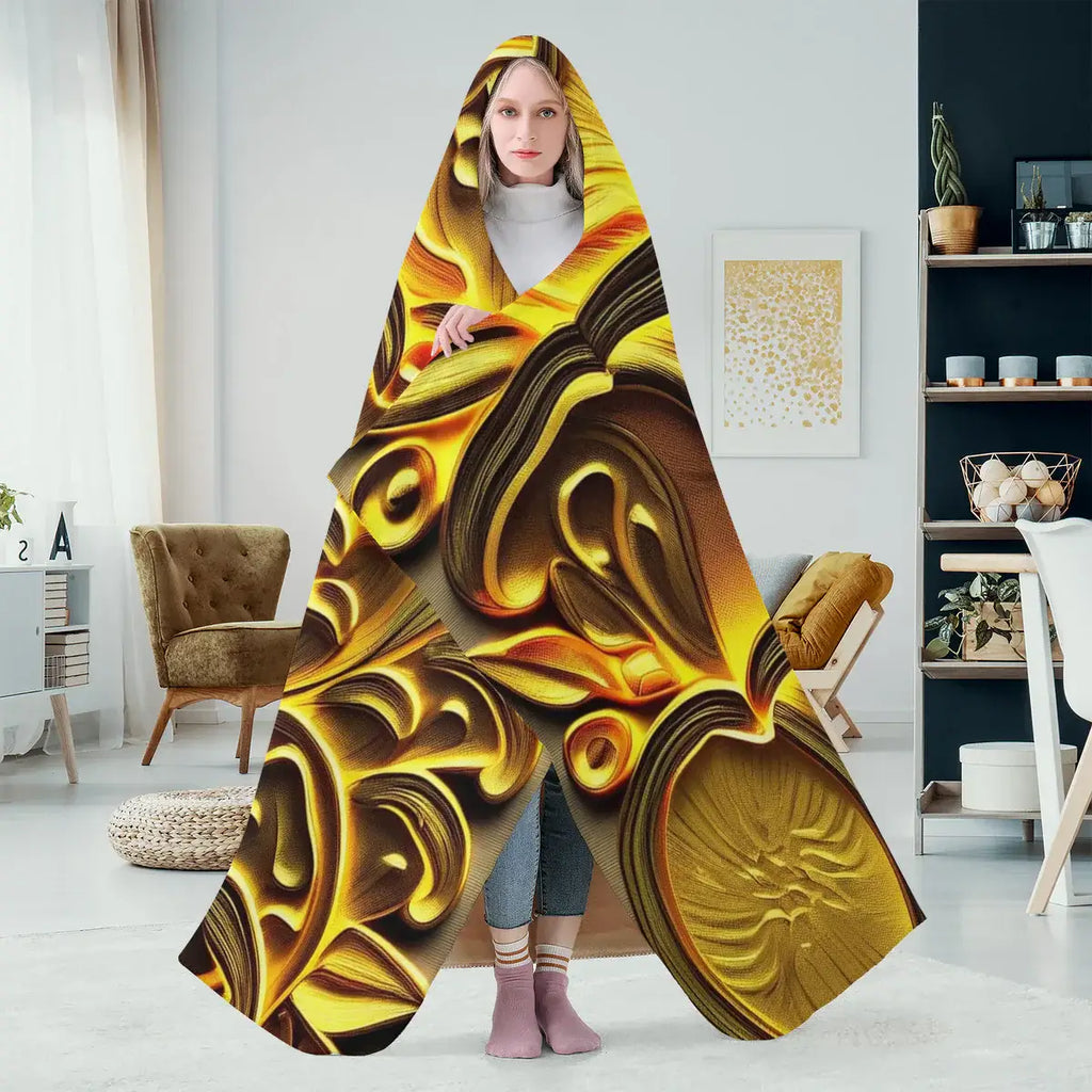 Mushroom Pattern Fleece Blanket — Cozy Forest Toadstool Throw