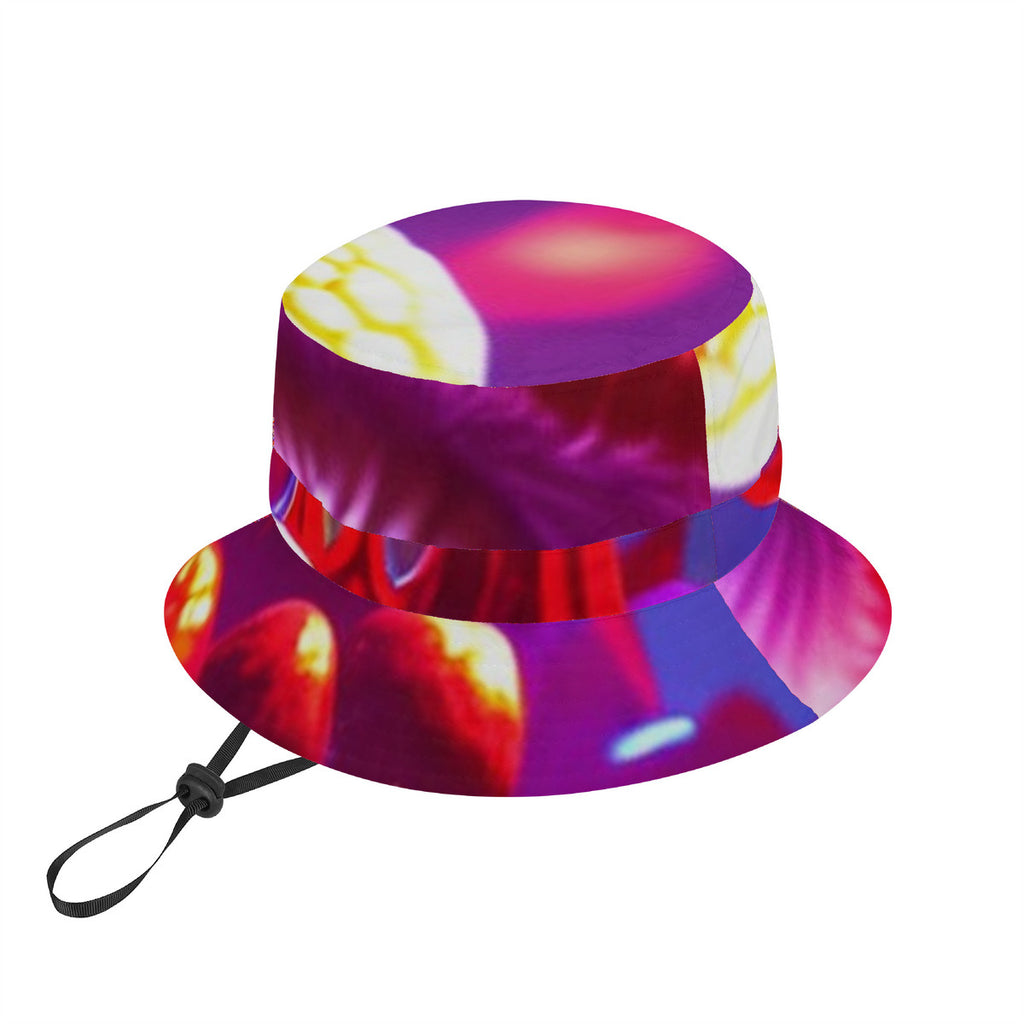 Bright Custom Multi-Color Mushroom Print Fisherman's Hat
