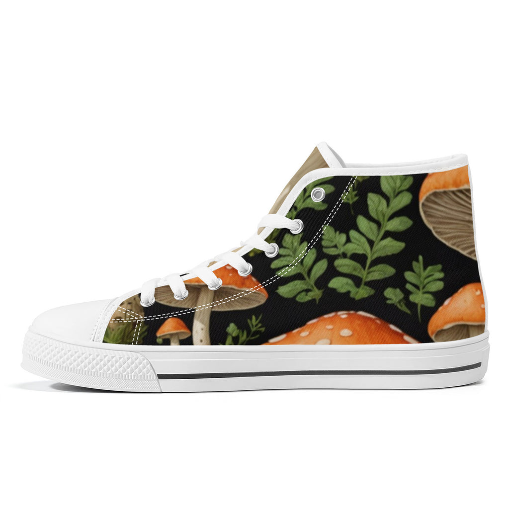 Zapatillas Altas de Lona Hongos del Jardín