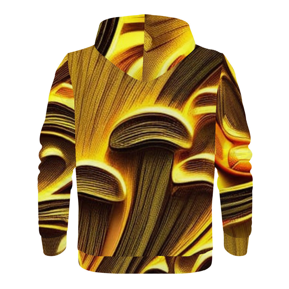 Men's All-Over Golden Custom Design Pull Over Print Hoodie
