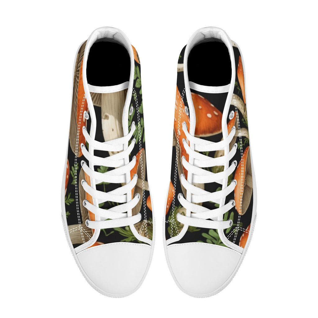 Zapatillas Altas de Lona Hongos del Jardín