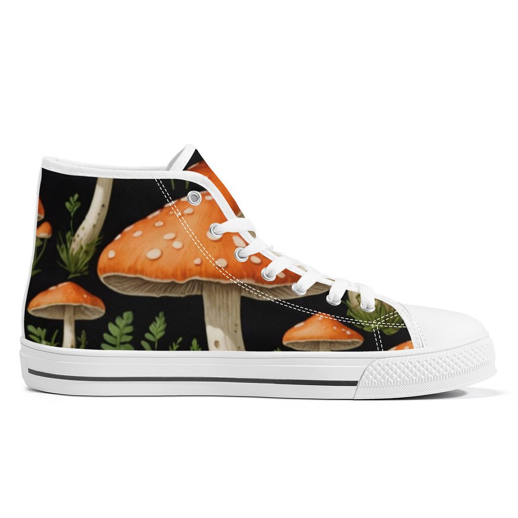 Zapatillas Altas de Lona Hongos del Jardín