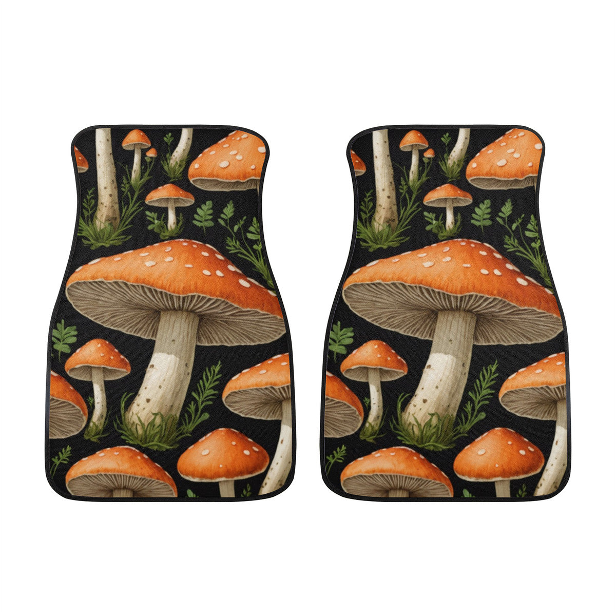 MUSHROOM DESIGN CUSTOM PRINT CAR FLOOR MATS