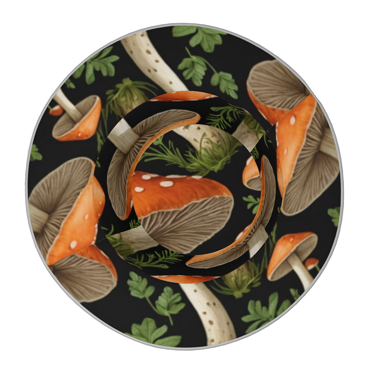 Mushrooms of the Garden Reflective Bucket Hat