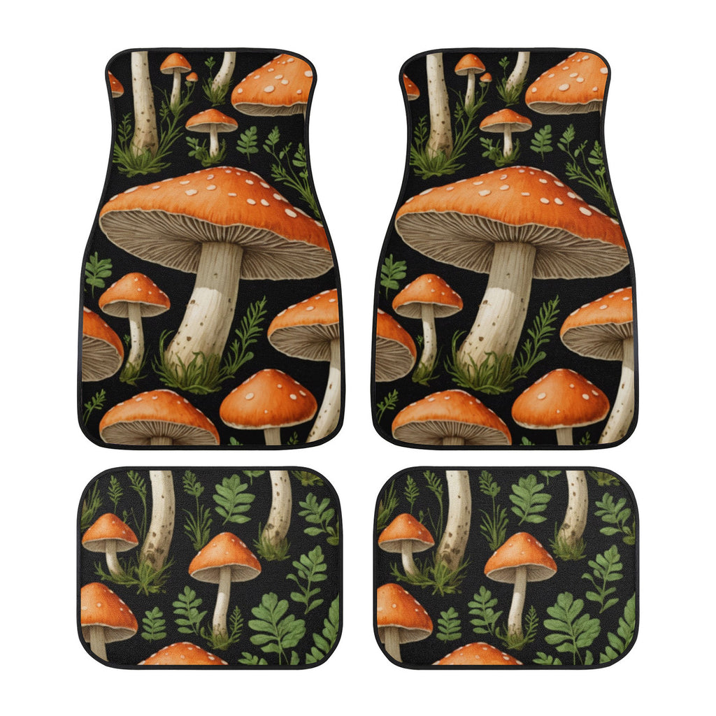 MUSHROOM DESIGN CUSTOM PRINT CAR FLOOR MATS