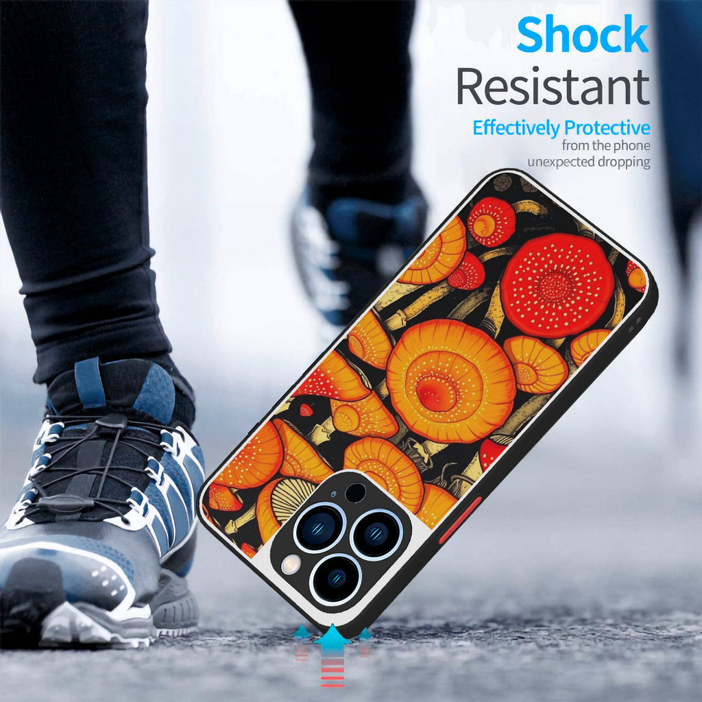 Shock-Resistant Mushroom Swirl Phone Case – Forest Energy Edition