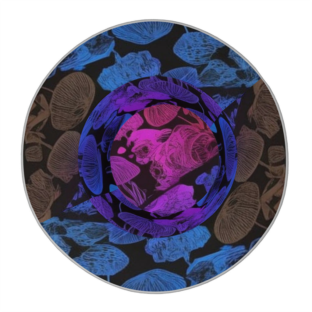 Rainbow Custom Mushroom Print Reflective Bucket Hat