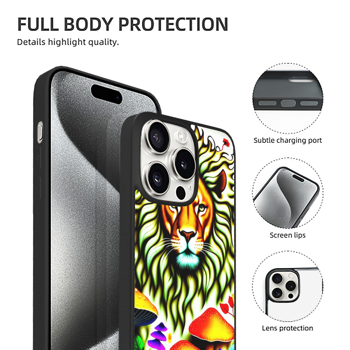 iPhone 15 PC Case (3 Cameras) Durable Blend Of TPU & Acrylic