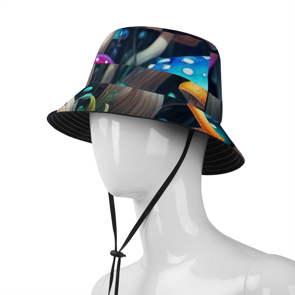 Sombrero de pescador con estampado personalizado de setas
