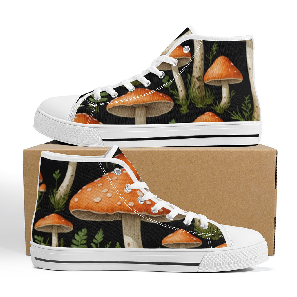 Zapatillas Altas de Lona Hongos del Jardín