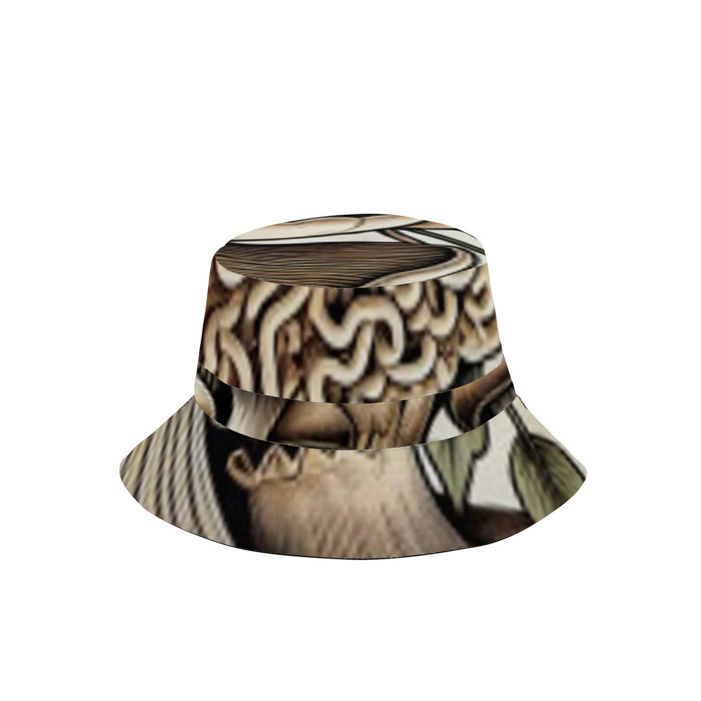 Hand Drawn Mushroom Custom Print Fisherman's Hat