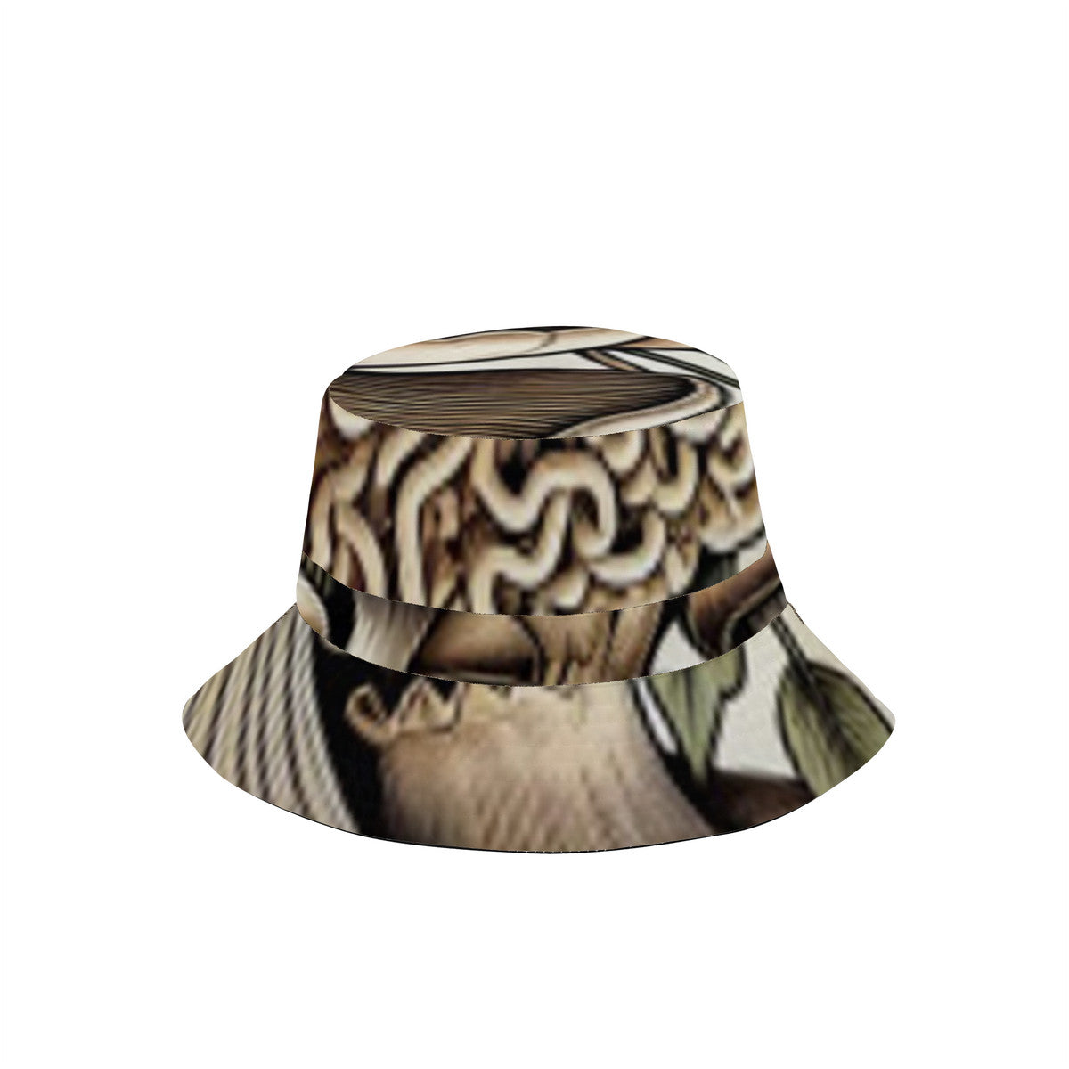Hand Drawn Mushroom Custom Print Fisherman's Hat